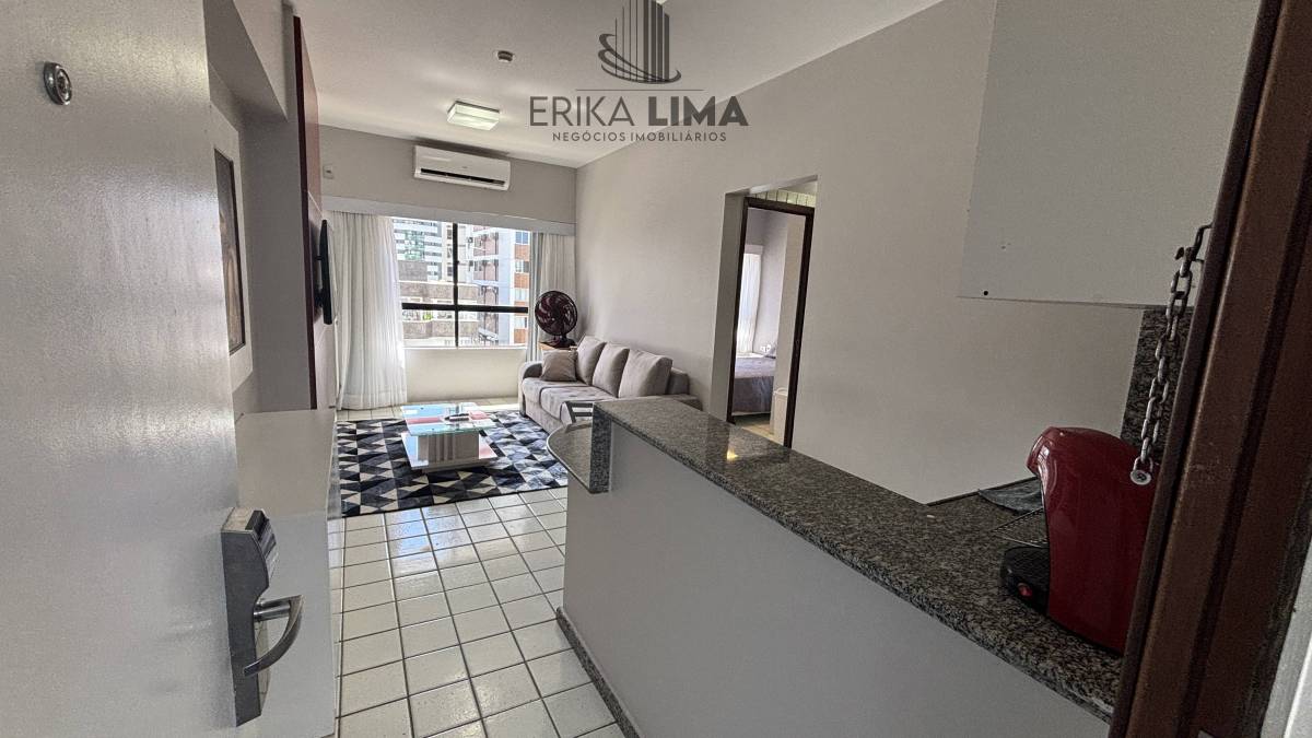 Apartamento 01 quarto mobiliado na Navegantes na quadra do mar