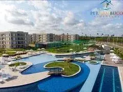 aluguel flat Muro Alto, super lazer, com 2 quartos mobiliado
